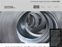 Tablet Screenshot of giussanisrl.net
